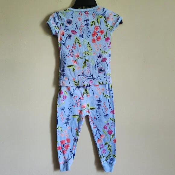 Wonder Nation Floral T-Shirt & Pant Pajama Set Size 18 Months NWOT - Picture 3 of 5